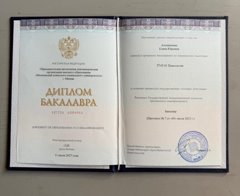 Диплом Психология