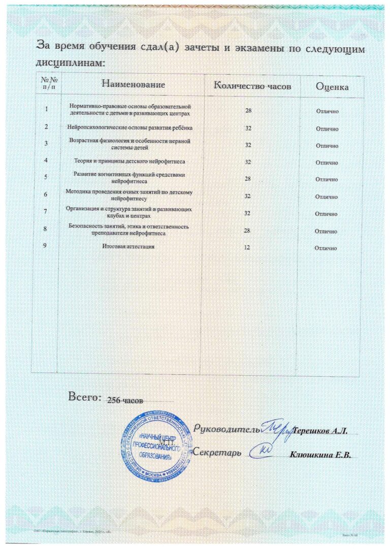 Диплом нейрофитнес ч.3